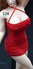 Figure with TBLeague Body Red Color Beautiful Sexy Female Strap Dress Clothes Not Include [TOYBARJAPAN] 1/6 Accessories/Compatible S38/39 (Does Body,