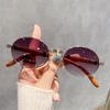 Small Frame Oval Sun Glasses Classic UV400 Shades Fashion Y2k Eyewear for Women & Men