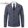 Men Long Sleeve V Neck Cardigan Sweater for Men