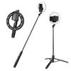 8" Selfie Ring Light with 66" Extendable Tripod Stand & Phone Holder, Portable Unplugged Dimmable LED Ringlight