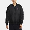 Nike Sportswear Heritage Essentials Solid Logo Print Reversible Cotton Jacket Men Jacket Black CZ9999-011