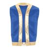 Mens Toad Vest Costume Open Front Metallic Shiny Trim Contrast Waistcoat