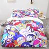 Cartoon Kirbys Bedding Set 3D Printed Kawaii Waddle Dee Elfilin Quilt Duvet Cover Pillowcase Kids Room Bed Set Single Twin King
