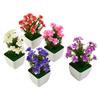 Artificial Potted Flowers Fake False Plants Outdoor Garden Home In Pot Decor