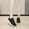 Inner Height-increasing Little White Shoes Women's 2024 New Breathable Casual Versatile Thick-soled Thin Sports Dad Shoes
