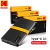 Kodak X200 SSD Mini PSSD External Hard Drive for PC, Laptops, Desktops with USB 3.1 - Available in 128GB, 256GB, 512GB, 1TB, 2TB