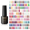 120 Color Soak Off UV Nail Polish Mini Glass Bottle Semi Permanent Gel Polish Base Top Coat Gel Nail Polish Varnish
