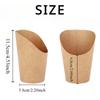 50/100PCS Disposable Paper French Fry Cup Snack Container For Party Birthdays Weddings Restaurants French Fries Ice Cream Cups