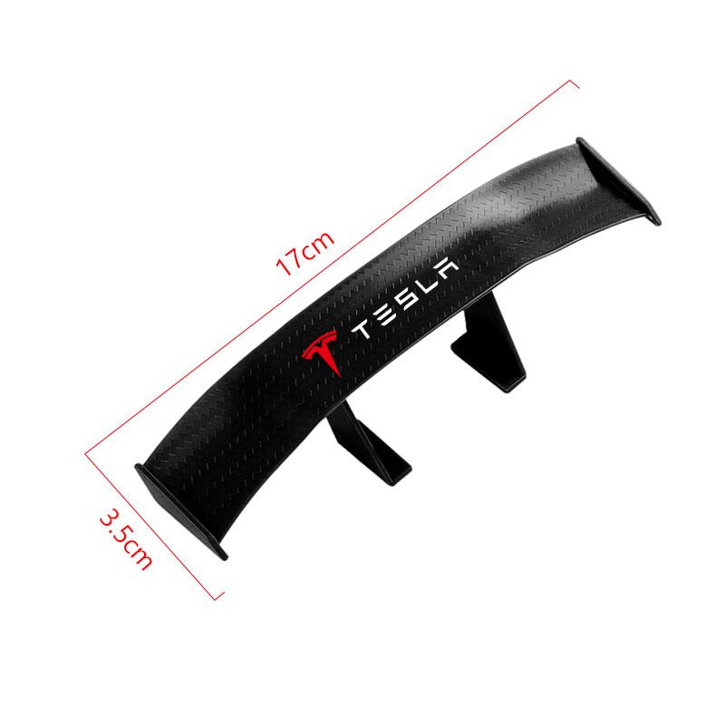 Car Rear Spoiler Mini Spoiler Wing Small Tail Emblem Sticker Decoration For Tesla Model 3 Model S Model X Y Roadster Performance