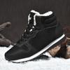 Men's Winter Low Top Warm Snow Shoes Thick Sole Comfortable Sneakers Cotton Lined Warm Outdoor Shoes