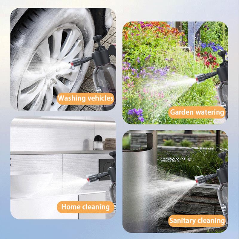 Car Wash Foam Sprayer 2L Hand Pump Pneumatic Foam Car Washing Spray Bottle For Car Home Cleaning Tools