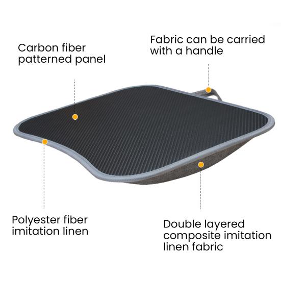 Laptop Lap Desk for 13-15Inch Laptops Portable Folding Laptop Table with Carry Handle Soft Pillow Cushion Multi-functional Lap Desk