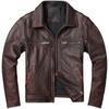 Men Cowhide Coat Vintage Men Leather Jacket Genuine Leather Clothes Men 'S Winter Jacket Motorcycle Biker Jackets