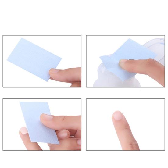 600шт одноразовые подушечки для снятия лака мыть полотенце хлопок ткань инструмент для очистки