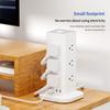 Household USB Charging Vertical Socket Multi Port Main Control Switch Type-C Tower Office Overload Power Strip