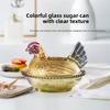 Цветная стеклянная банка в форме курицы Flavinci, утолщенная винтажная домашняя декорация и многофункциональное хранилище для конфет, орехов и закусок