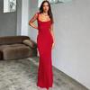 Spring Women's Fashion Halter Sexy Halter Bow Slim-fit Hip Wrap Dress