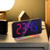 LED Digital Alarm Clock Bedroom Brightness Dimmer with USB Charging Port, RGB Color Modes,