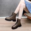 2025 Fashion Lace-Up Booties Women'S Autumn And Winter Boots New Women'S Shoes Platform Joker Winter Shoes Stivali Donna