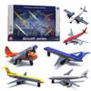 Toy Airplane 6 Pack Mini Diecast Airplanes,Aircraft Plane Playset Includes Glider Planes,Airlines Plane Toys for Birthday Party Favor Toys for Kids