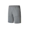 Solid Color Mid-Rise Straight Leg Breathable Sports Shorts Men Shorts Medium-Gray SC2239036-1