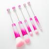 5Pcs/Set DIY Beadable Makeup Brush 5 Sizes Synthetic Kabuki Foundation Loose Powder Eyeshadow Concealer Brow Blush Blending Cosmetic Brush