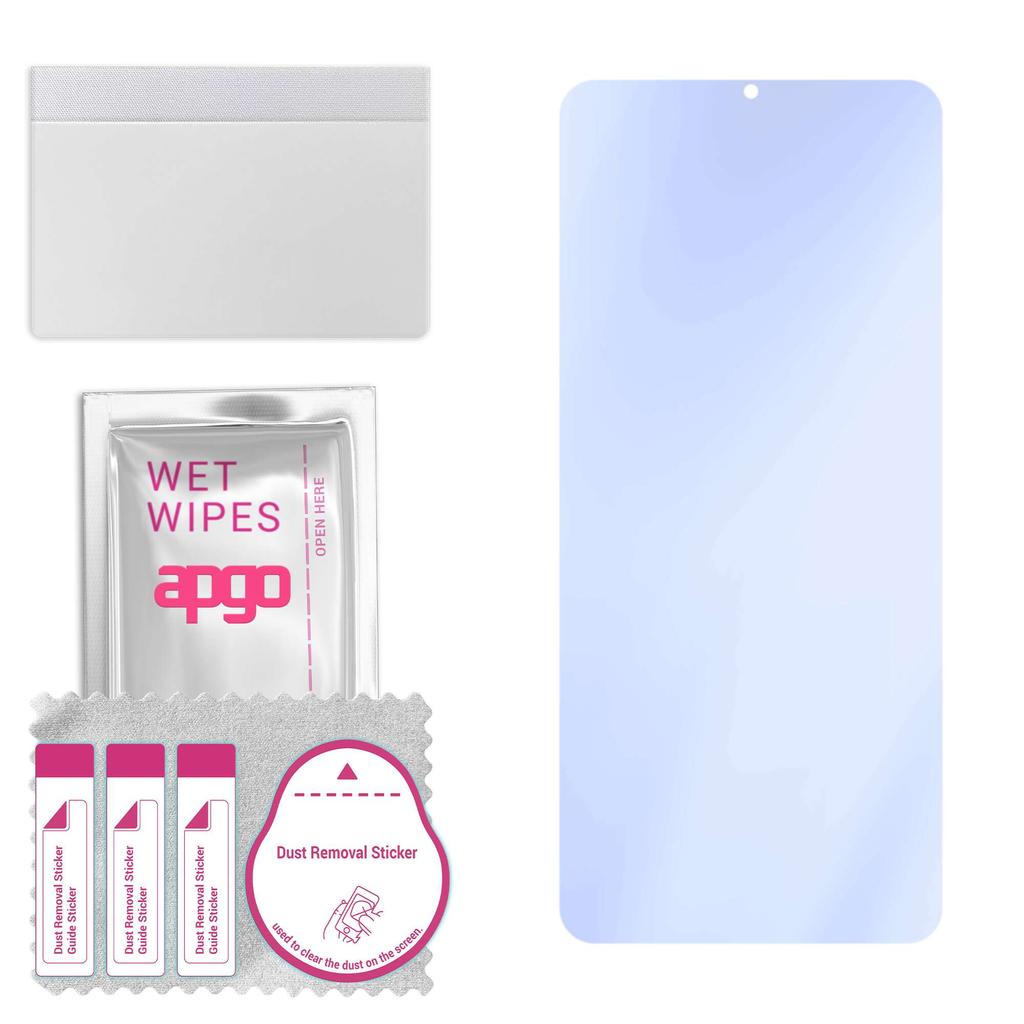 apgo Гибридное защитное стекло Ultra-Clear 9H, совместимое с Vivo Y55s 2021, гибкое наностекло, отличная замена закаленному стеклу, устойчивое к царапинам