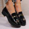 New Vintage Flat Shoes for Plus-size Shoes, Casual Thick-soled Single Shoes
