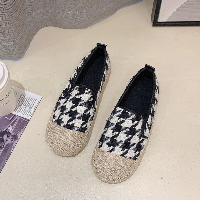 Female Footwear Espadrilles Women's Shoes Loafers Round Toe With Stylish New In Spring Designer Autumn Vulcanized For Shoe