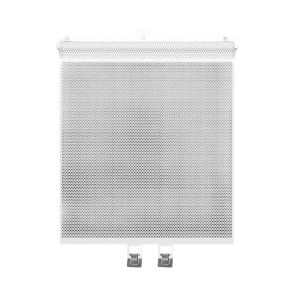 Auto Extending 130cm Pet Gate White Mesh Barrier For Cats Dogs With Metal Frame Easy No Tools Installation Space Saving Home Safety Solution