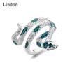 Lindon Classic Copper Alloy Zircon Ring Ladies Jewelry Wedding Promise Party Gift