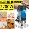 110V/220V 2200W Electric Trimmer 6.35mm 1/4" Wood Router Set Wood Laminator Joiners Edged Carving