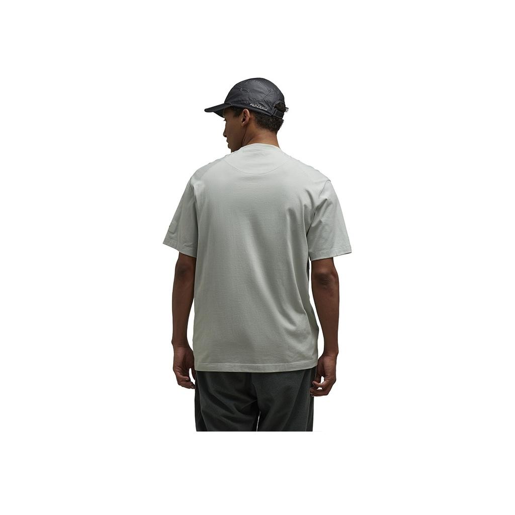 Y-3 Relaxed 23SS Round Neck Logo Sleeve Label T-Shirt Unisex T-Shirts Light-Gray IP7684