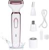 Electric Razor for Women Hair Trimmer for Face Nose Eyebrow Beard Mustache Arm Leg Armpit Bikini Painless Portable Body Shavers Set