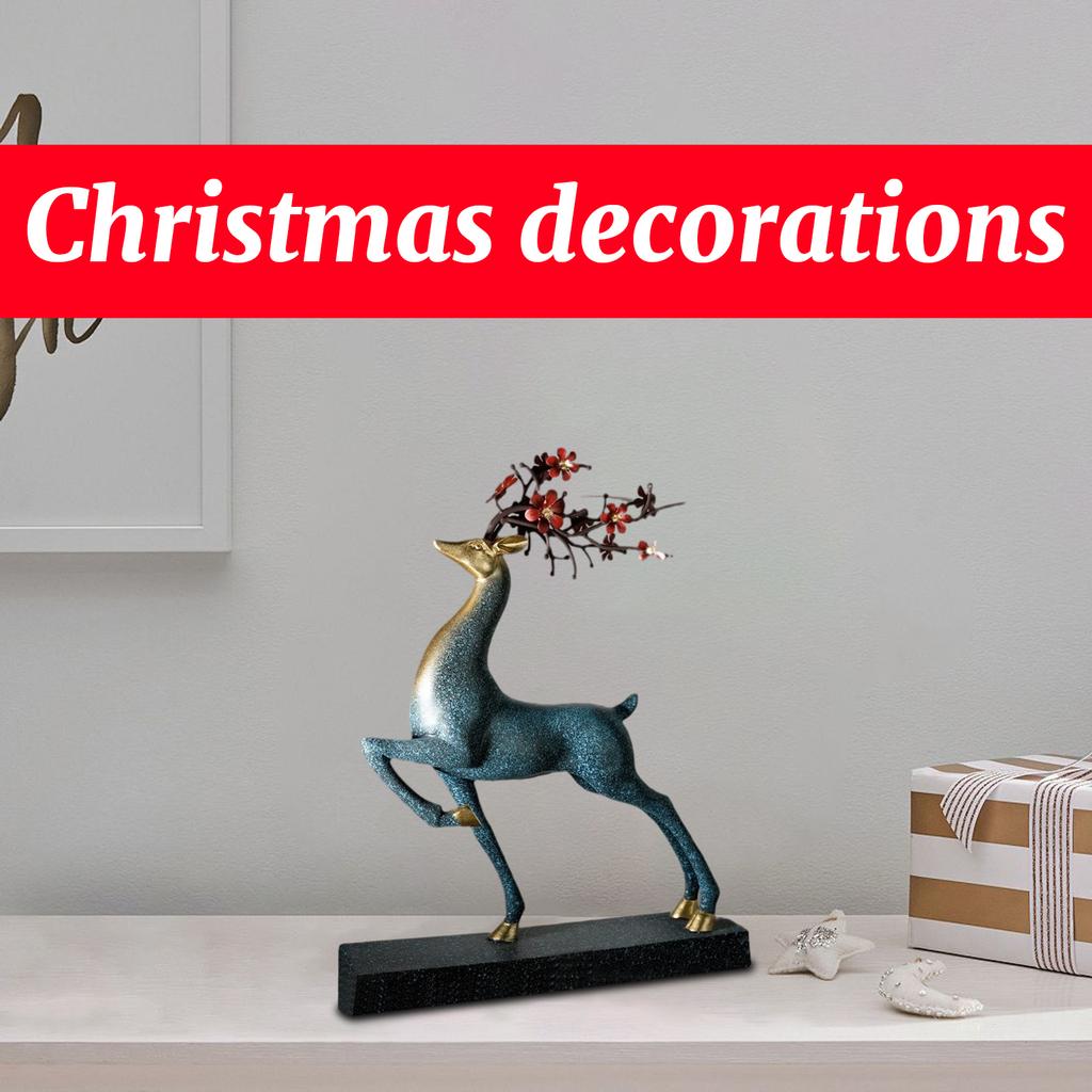 Christmas Sika Deer Hunting For Wealth Decorative Arts Gifts