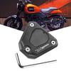 HUANGCJCJ FOR X500 X500 2023-2024 Aluminum Side Stand Extension Kickstand Plate Pad Motorcycle Accessories X500 Motorcycle Accessories (Black)
