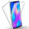 Transparent 360° Full Body Protective Case TPU + PC Phone Cover for iPhone Samsung Huawei Honor Xiaomi Redmi OPPO Realme Vivo OnePlus