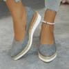 Casual Shoes for Women Heeled Shoes Ladies Wedge Heels Retro Women Pumps Deep Mouth Platform Pumps Office Women Shoes2025