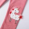 Embroidery Cartoon Leggings for Girls - Spring/Summer Thin Tights for Kids