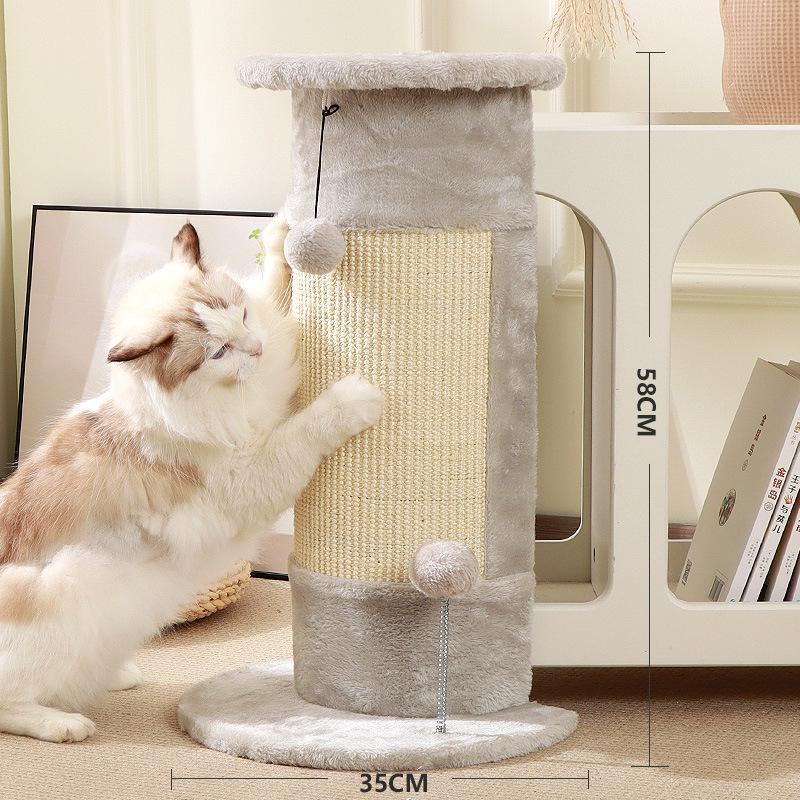 Compact Cross-Border Cat Climbing Frame: Large Cat Tree with Integrated Cat Nest, Space-Saving Design, Foreign Style