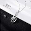 Nehzy 925 Sterling Silver New Woman Fashion Jewelry High Quality Crystal Zircon Heart Pendant Necklace Length 45cm