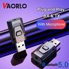 VAORLO USB Bluetooth 5.0 Receiver Transmitter Stereo Audio RCA AUX 3.5mm Jack With Mic Handsfree For TV Car Kit Wireless Adapter