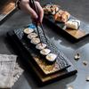 Japanese-style Ceramic Long Plate Creative Rectangular Sushi Plate Set Plate Sashimi Flat Plate Restaurant Commercial