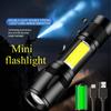 Mini Torch LED Rechargeable Flashlight Portable USB Charging Flashlight High Bright Light Camping Waterproof Long Range Lantern