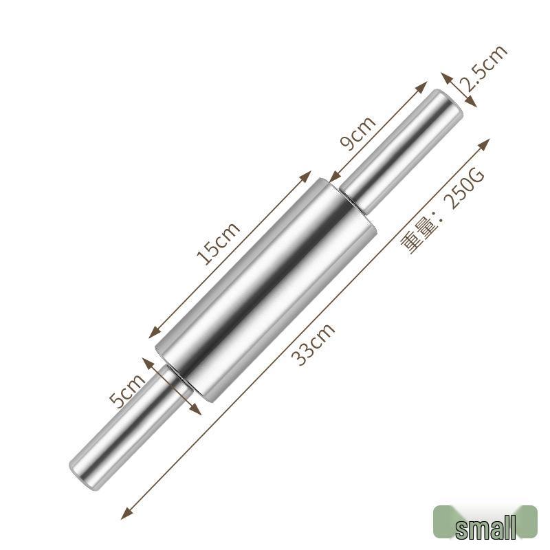 Stainless Steel Seamless Rolling Pin for Dough, Dumplings, Noodles, and Baking
