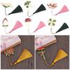 Supplies Hollow Chinese Style Tassel Pendant Painted Pagination Mark Book Clip Brass Bookmark