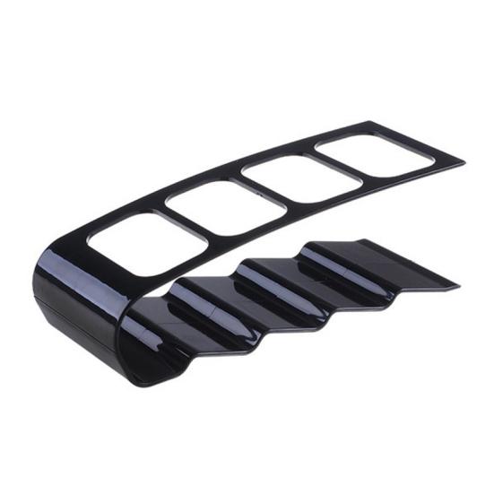 Подставка-органайзер для хранения пультов дистанционного управления с 4 отделениями, из прочного пластика, противоскользящая, многоцелевая, для пультов от телевизора, кондиционера, настольная стойка-держатель