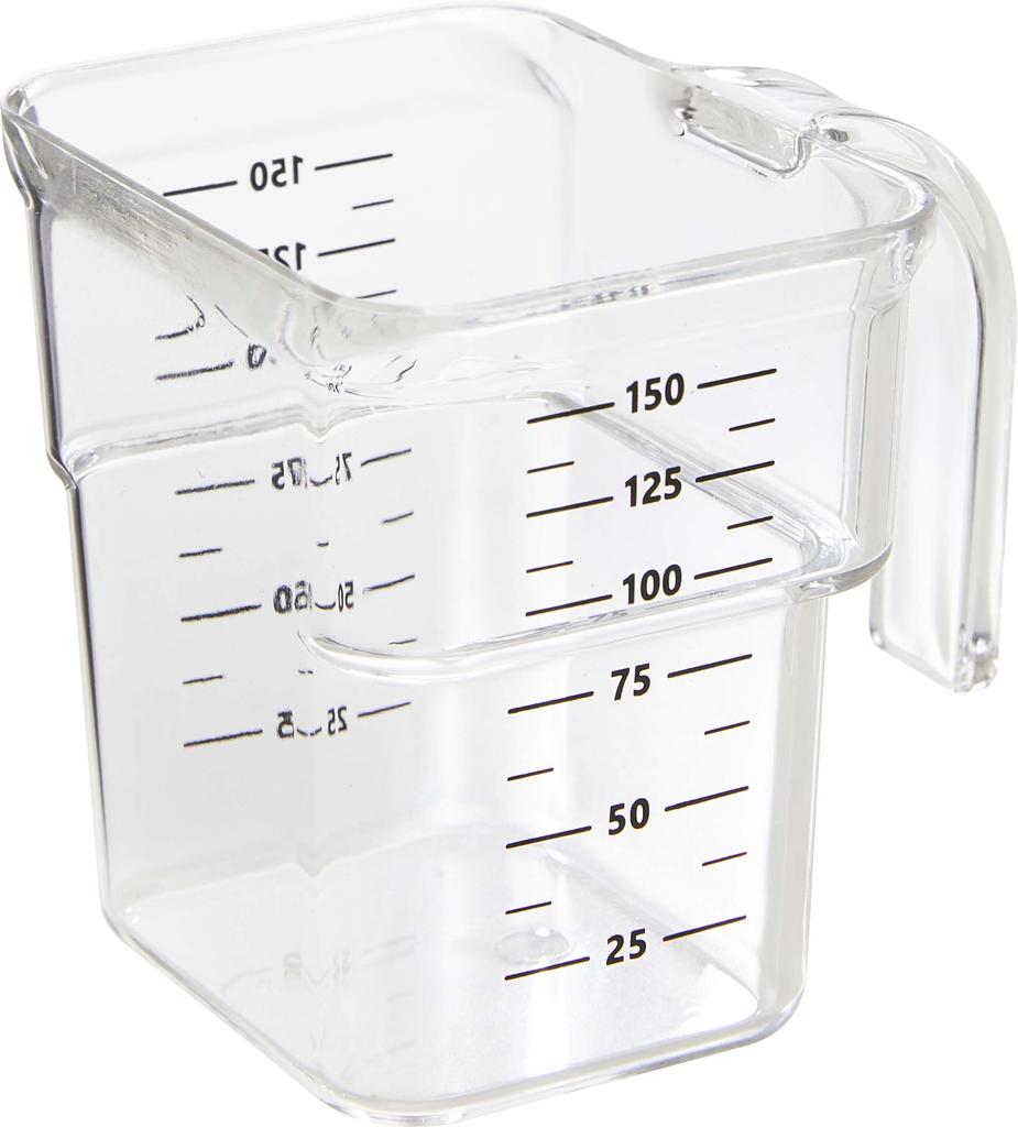 Yamazaki Tower Airtight Pet Food Storage with Measuring W28 X X Model 5609 Container, 1.5kg Capacity, Cup, White, Approx. D16.5 H12.2cm (Lid Open