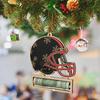 Wooden Money Holder Christmas Ornament Football Helmet Cash Gift Card Holder Sports Fan Gift for Men Players Coaches