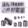 60Pcs Wire Thread Insert M3 M4 M5 M6 M8 M10 M12 Fastening Thread Insert Stainless Steel Spiral Wire Screw Sleeve Wear Repair Kit